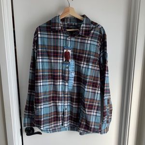 Eddie Bauer Mens flannel, size L. NEW WITH TAGS